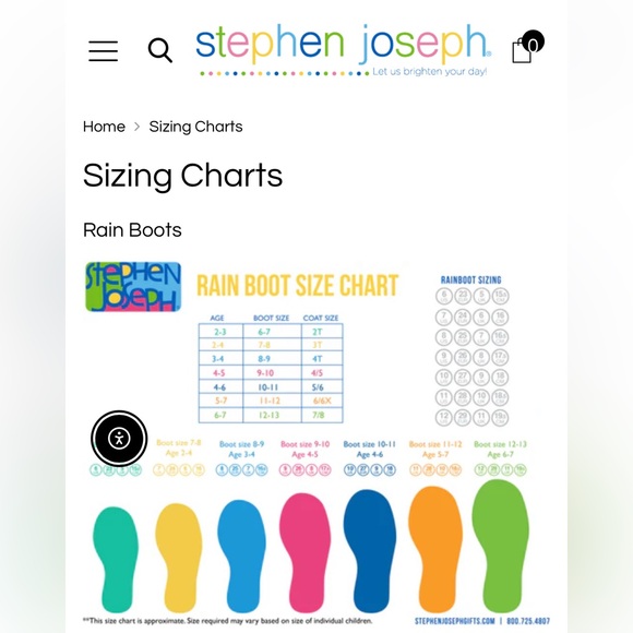 Stephen Joseph Kids' Horse Print Rain Boots, age 4-5, see chart, NWT $57 retail - Picture 7 of 7